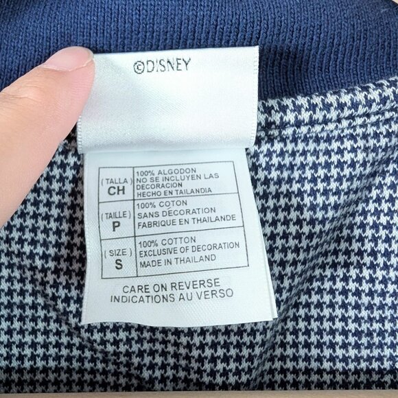 NWT Vintage‎ 1990s Disney Store Houndstooth Embroidered Tigger Golf Polo Blue S - Picture 4 of 11
